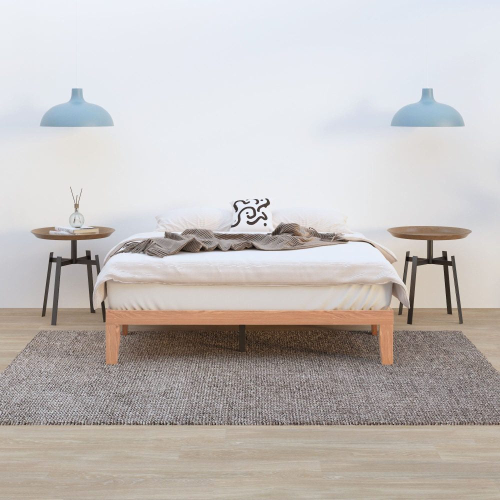 King Single Wooden Natural Bed Frame