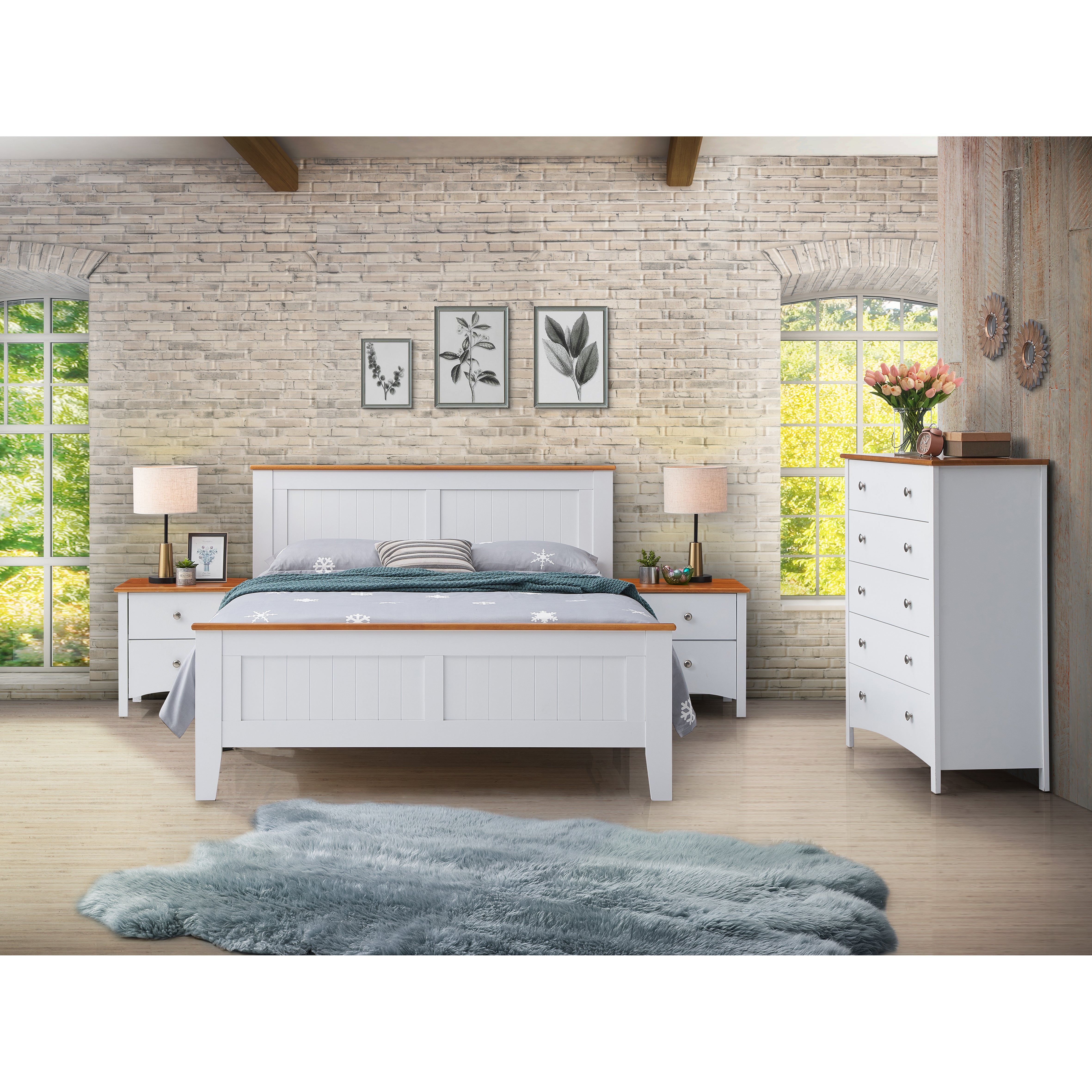 Out of Stock! No Assembly Required on this Quality Bedside Tables and Tallboy Bundle - White