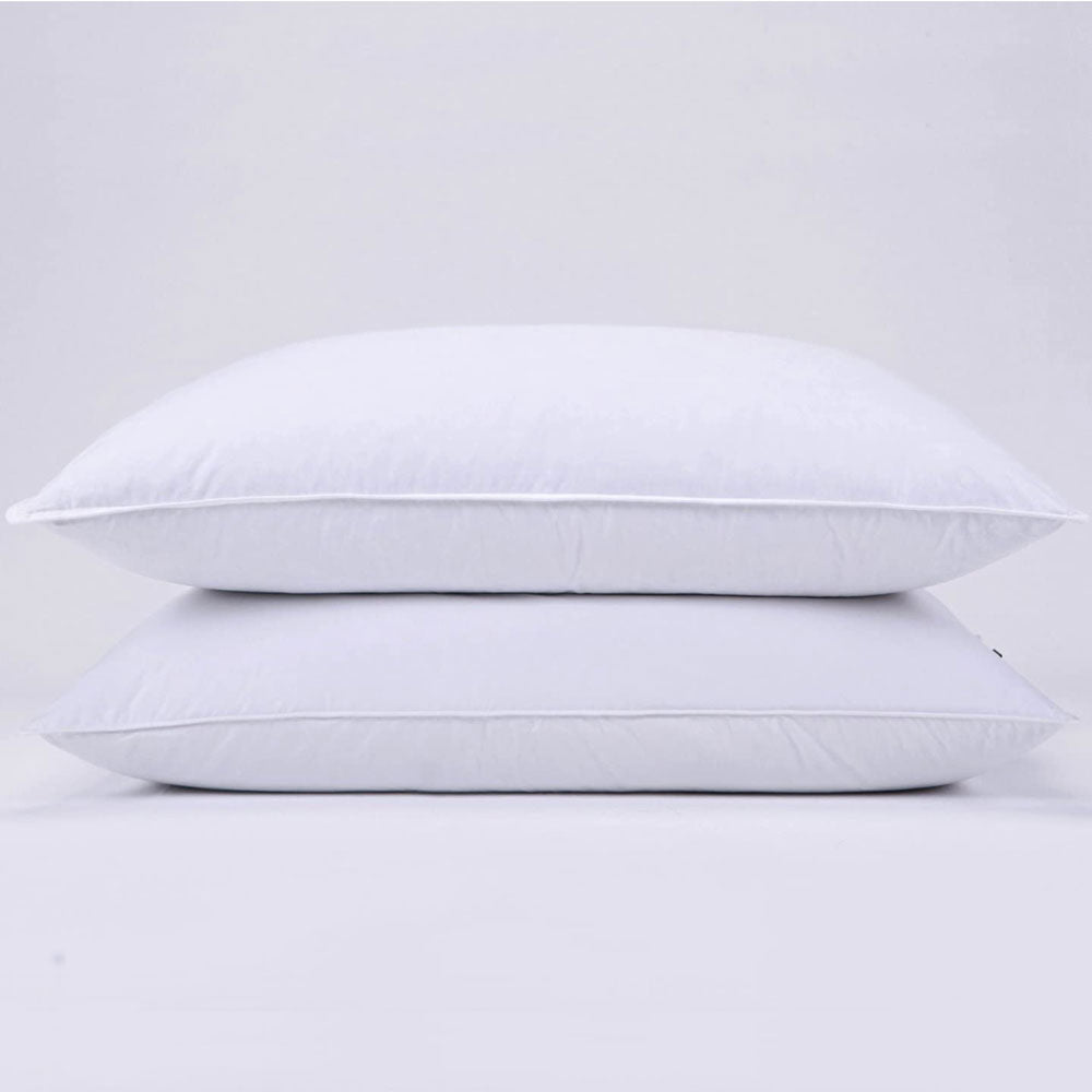Set of Two Premium Hotel 1150g Pillows 74CM x 48CM Pillows Breathable Cotton
