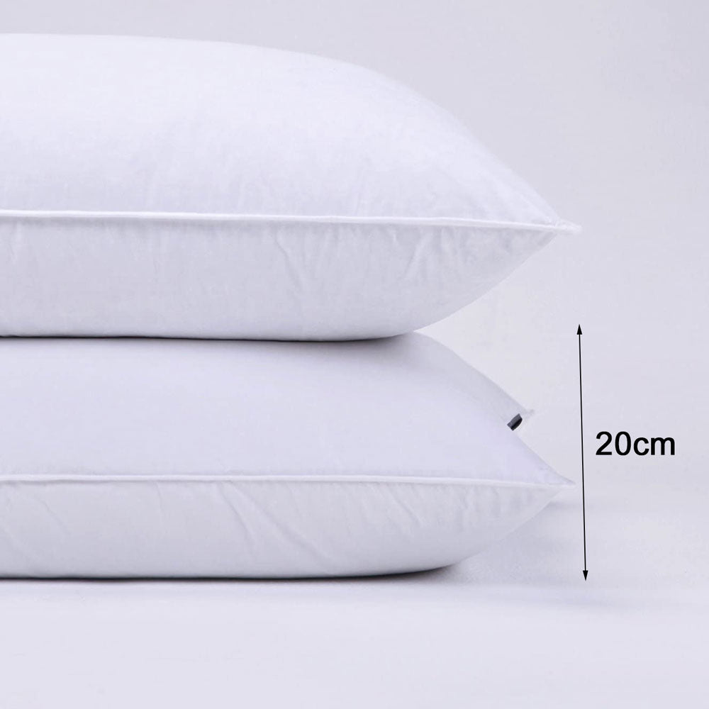 Out of Stock! Set of Two Premium Hotel 1150g Pillows 74CM x 48CM Pillows Breathable Cotton