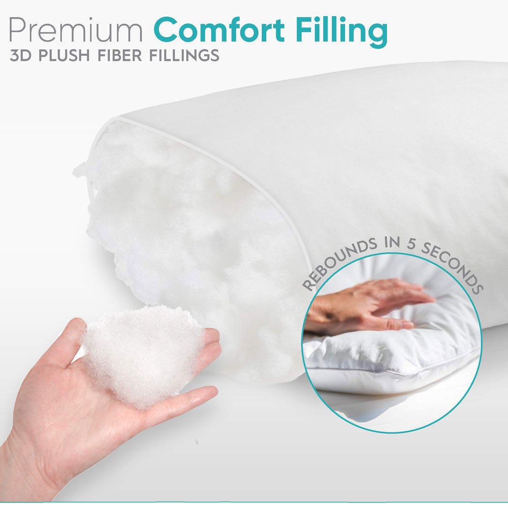 Out of Stock! Set of Two Premium Hotel 1150g Pillows 74CM x 48CM Pillows Breathable Cotton