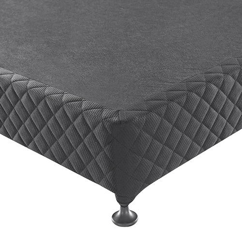 Double Size Bed Base in Charcoal with Removable Cover