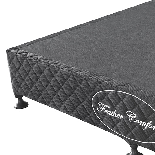 Double Size Bed Base in Charcoal with Removable Cover