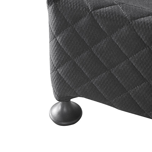 Double Size Bed Base in Charcoal with Removable Cover
