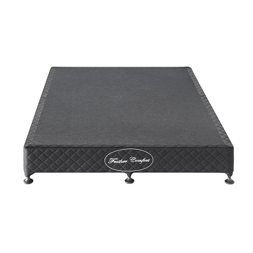 Queen Size Bed Base in Charcoal with Removable Cover