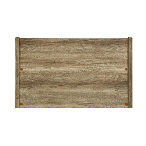 Queen Size Bed Frame Natural Wood Look
