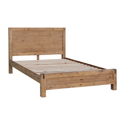 King Single Bed Frame Solid Wood in Oak