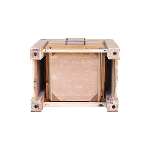 Bedside Table with 2 drawers Solid Wood