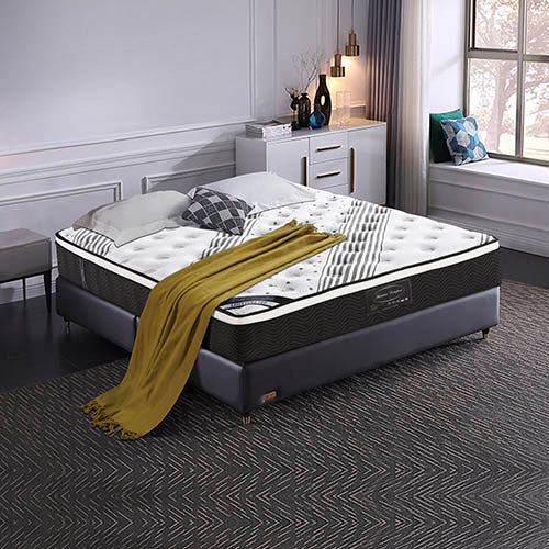 Back in Stock! Queen Size 33cm Thick Medium Firm Euro Top Pocket Spring Coil with Knitted Fabric Mattress
