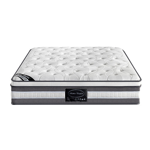 King Size 34cm Thick MEDIUM FIRM Euro Top Pocket Spring Coil with Knitted Fabric Mattress