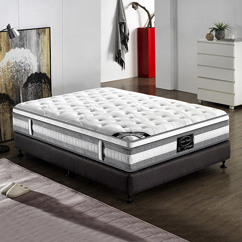 King Single Size 34cm Thick Medium Firm Euro Top Pocket Spring Coil with Knitted Fabric  Mattress