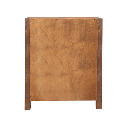 No assembly required! Tallboy with 4 Storage Drawers Solid Wooden in Chocolate Colour