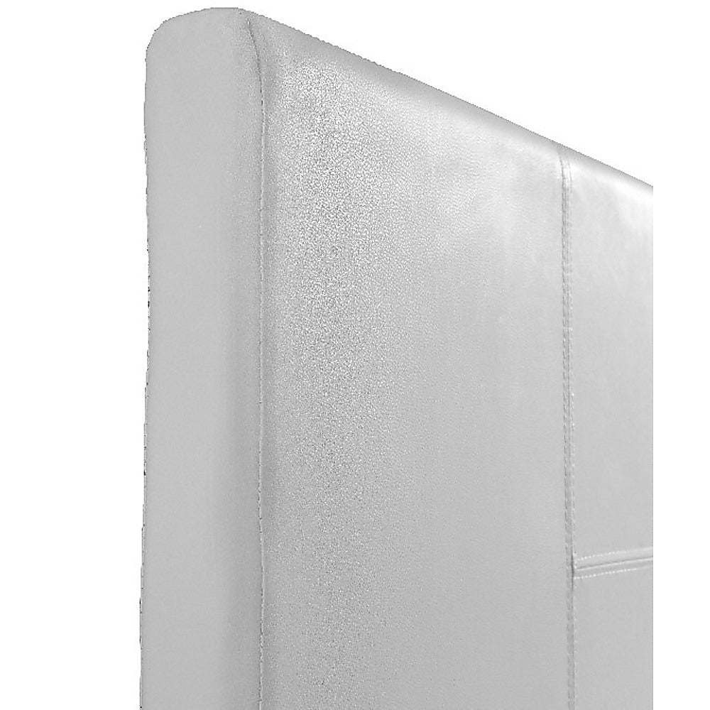 Out of Stock! Double Size Bed Frame PU Leather - White