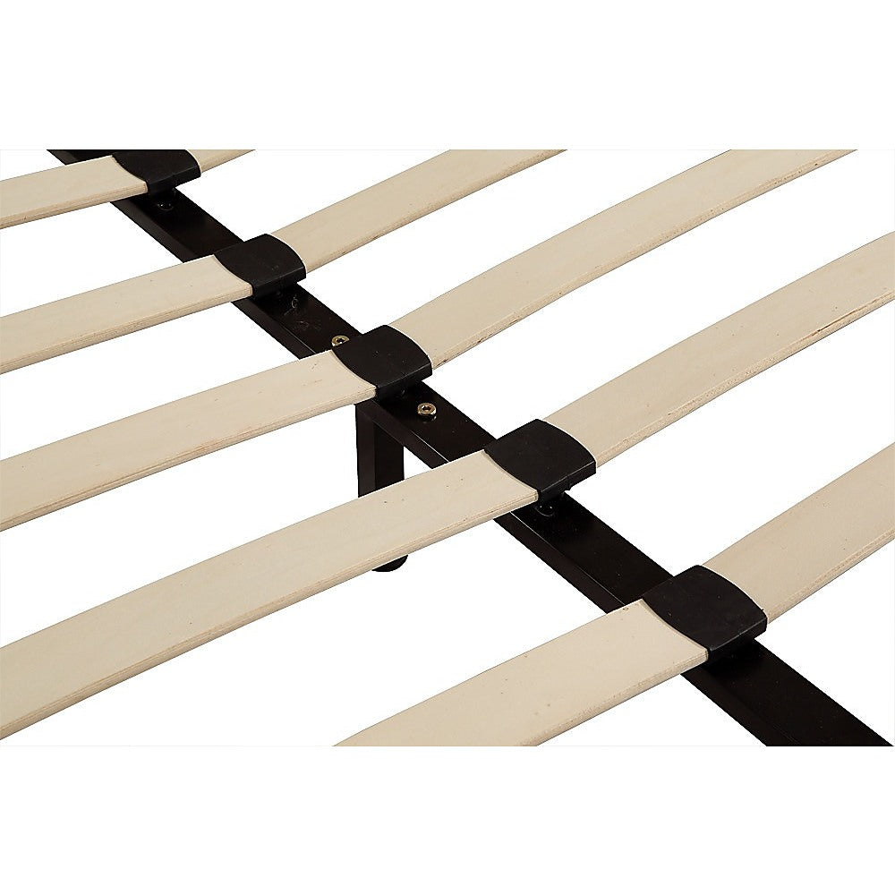 Out of Stock! Queen PU Leather Bed Frame Black