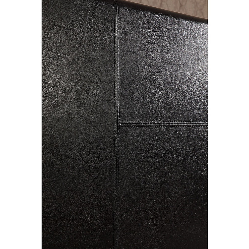 Out of Stock! Queen PU Leather Bed Frame Black