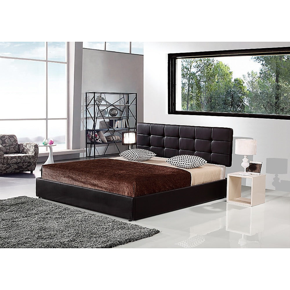 Out of Stock! King Size Bed Ensemble Frame PU Leather