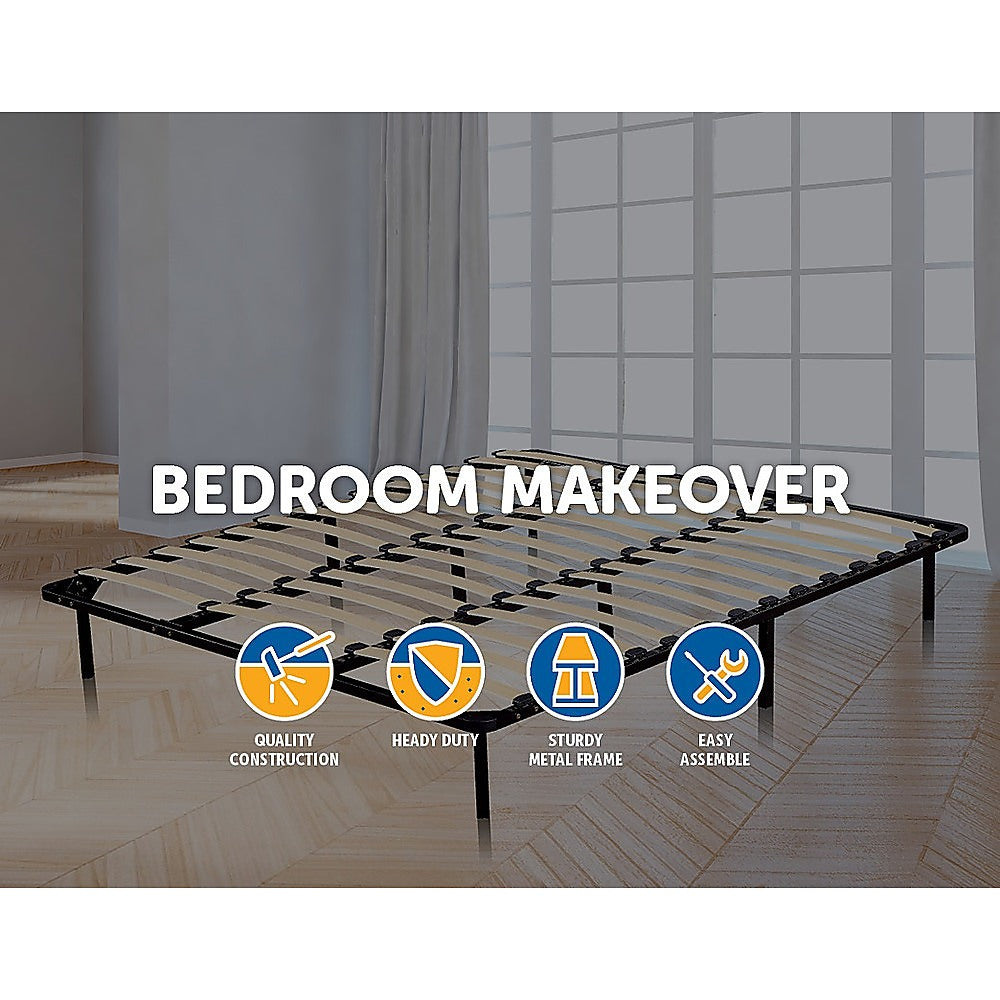 King Size Bed Frame - Metal, Extra Strong (500kg capacity)