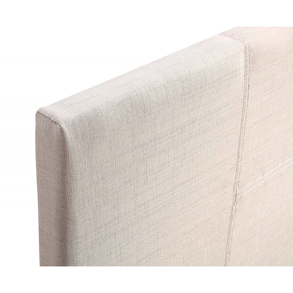 Out of Stock! Single Size Bed Frame Linen Fabric  Beige