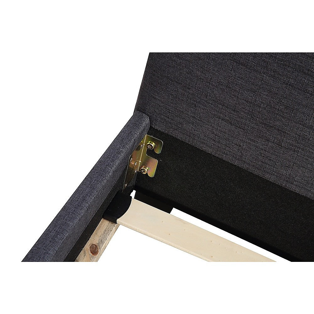Out of Stock! King Bed Frame Linen Fabric Grey