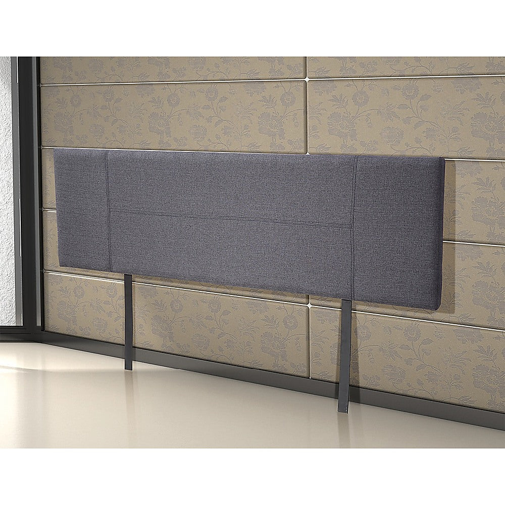 King Bed Headboard Bedhead Linen Fabric - Grey