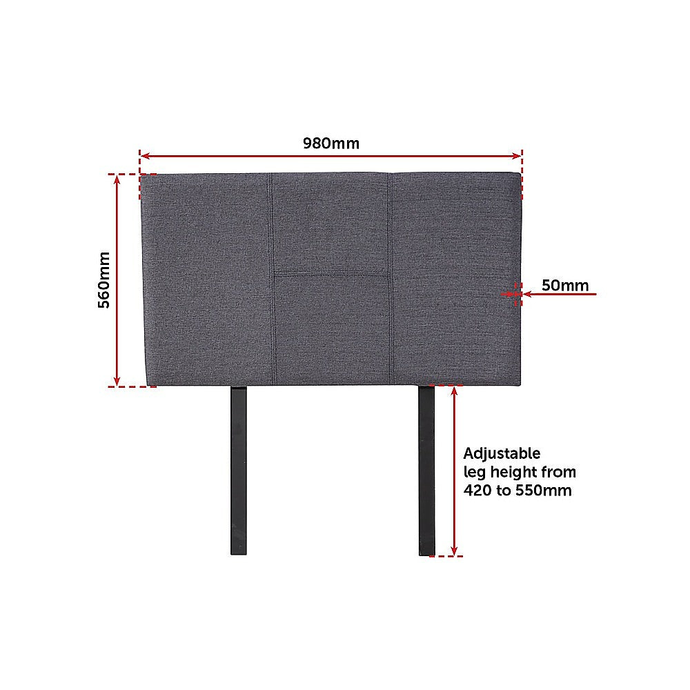 Out of Stock! Single Size Headboard/Bedhead - Grey