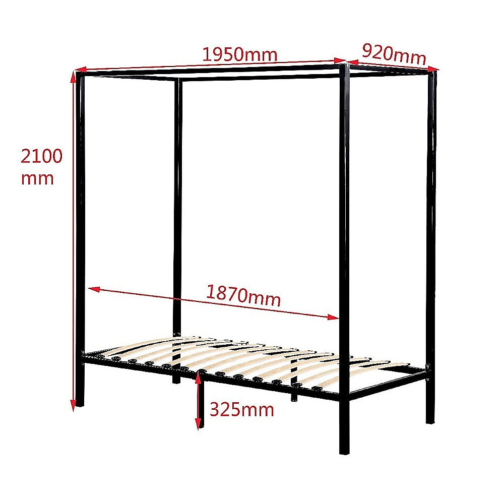 Out of stock! Single Size Bed Frame Four Poster
