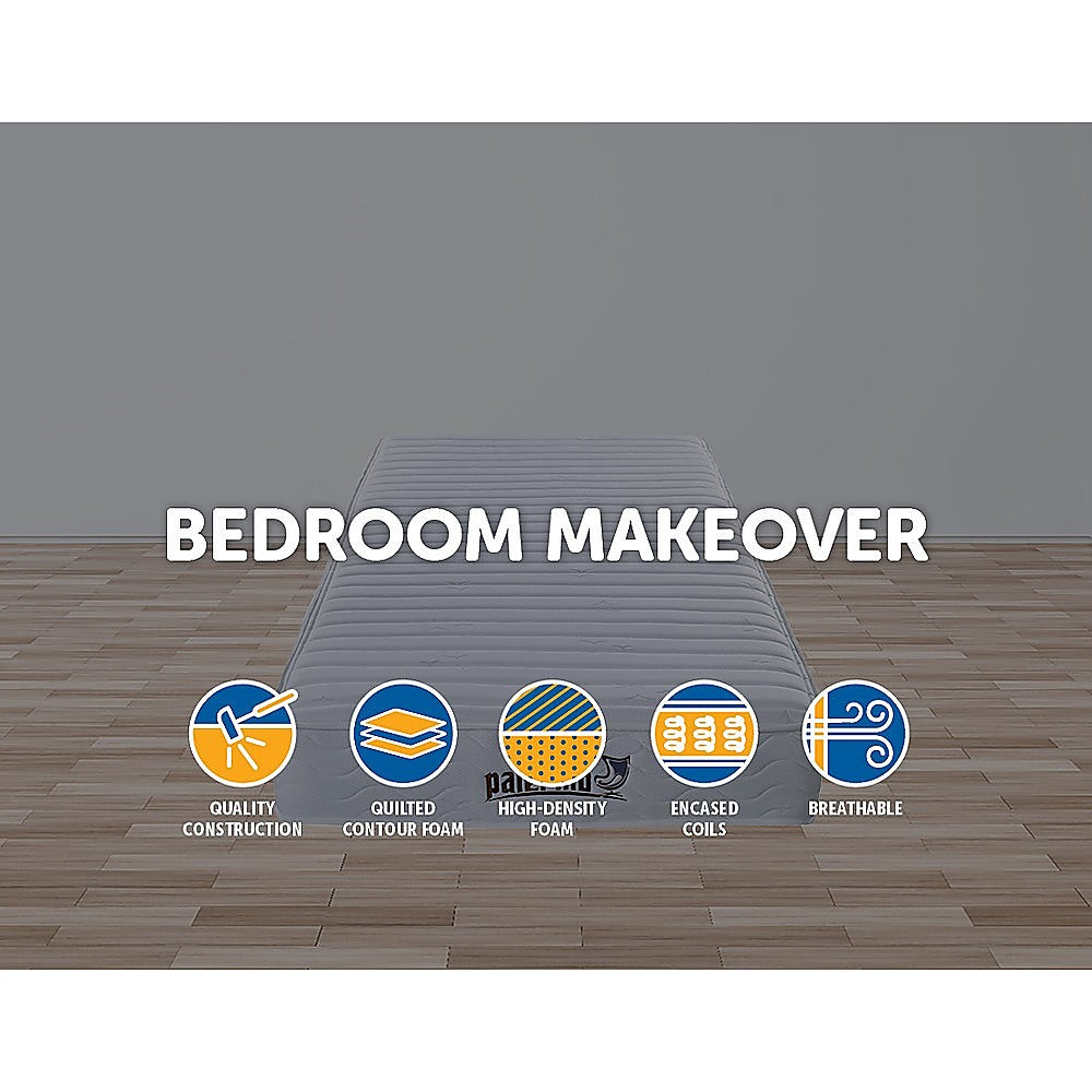 Out of Stock! King Single Size 20cm Thick Palermo Contour Encased Coil Mattress CertiPUR-US Certified Foam