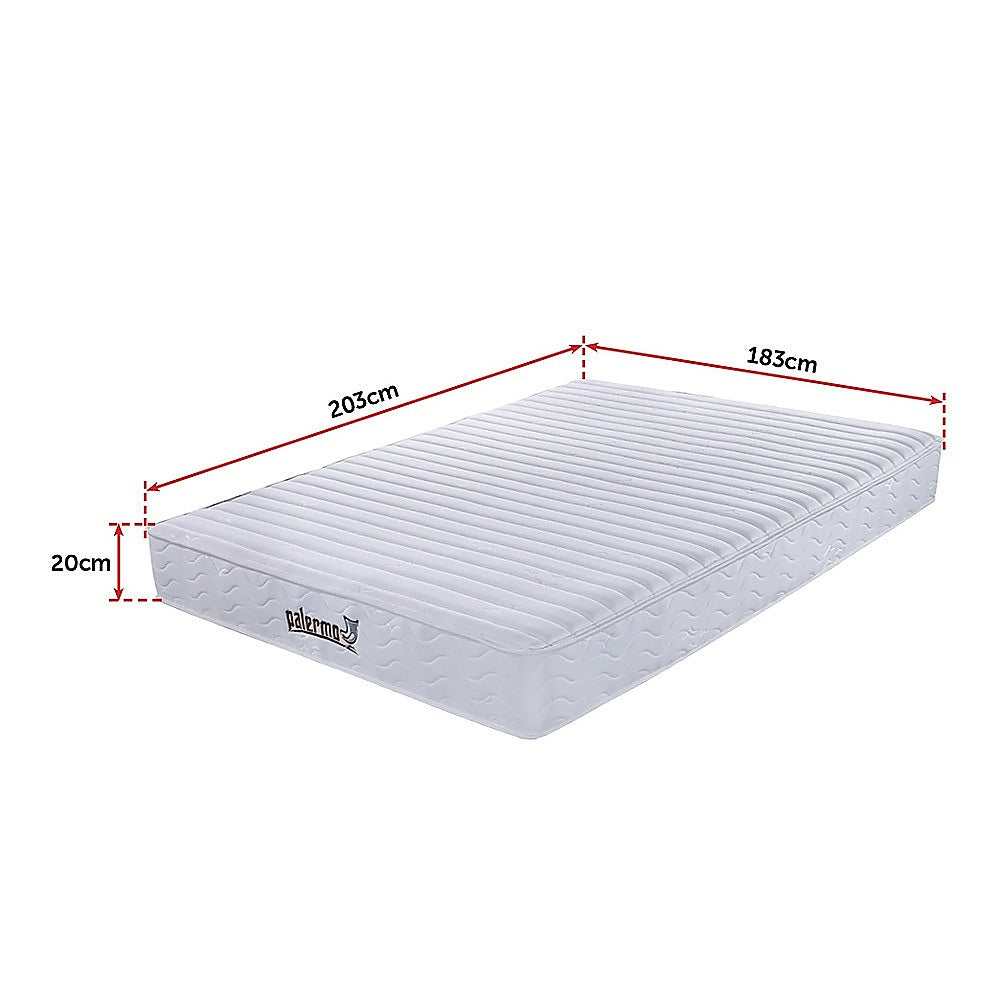 Out of Stock! Palermo Contour 20cm Encased Coil King Mattress CertiPUR-US Certified Foam