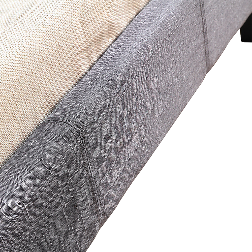 Out of Stock! King Single Bed Frame Linen Fabric Grey