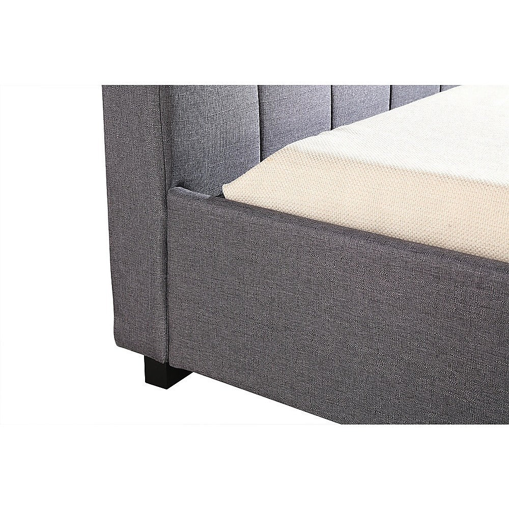 Out of Stock! King Single Linen Fabric Deluxe Bed Frame Grey