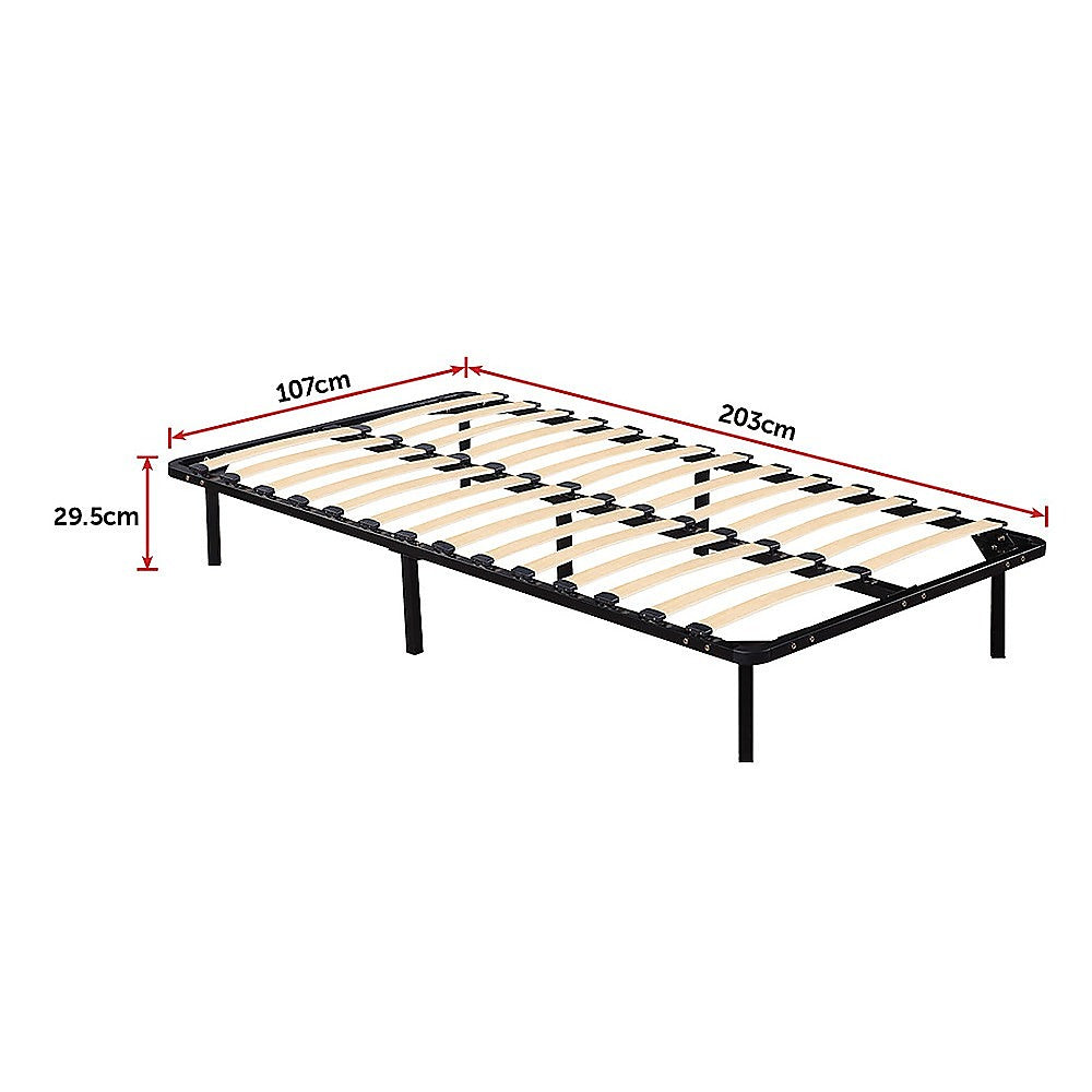King Single Metal Bed Frame - Black