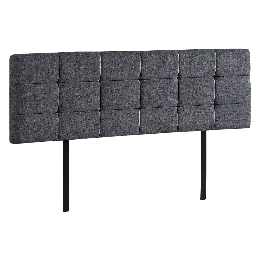 Out of Stock! King Size Deluxe Tufted Headboard Bedhead Grey Linen Fabric
