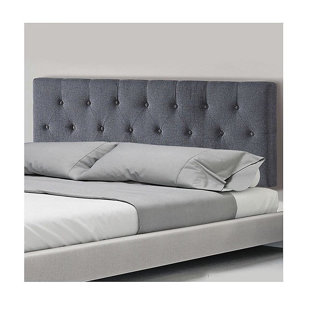 Out of Stock! Double Bed Deluxe Headboard Bedhead - Grey