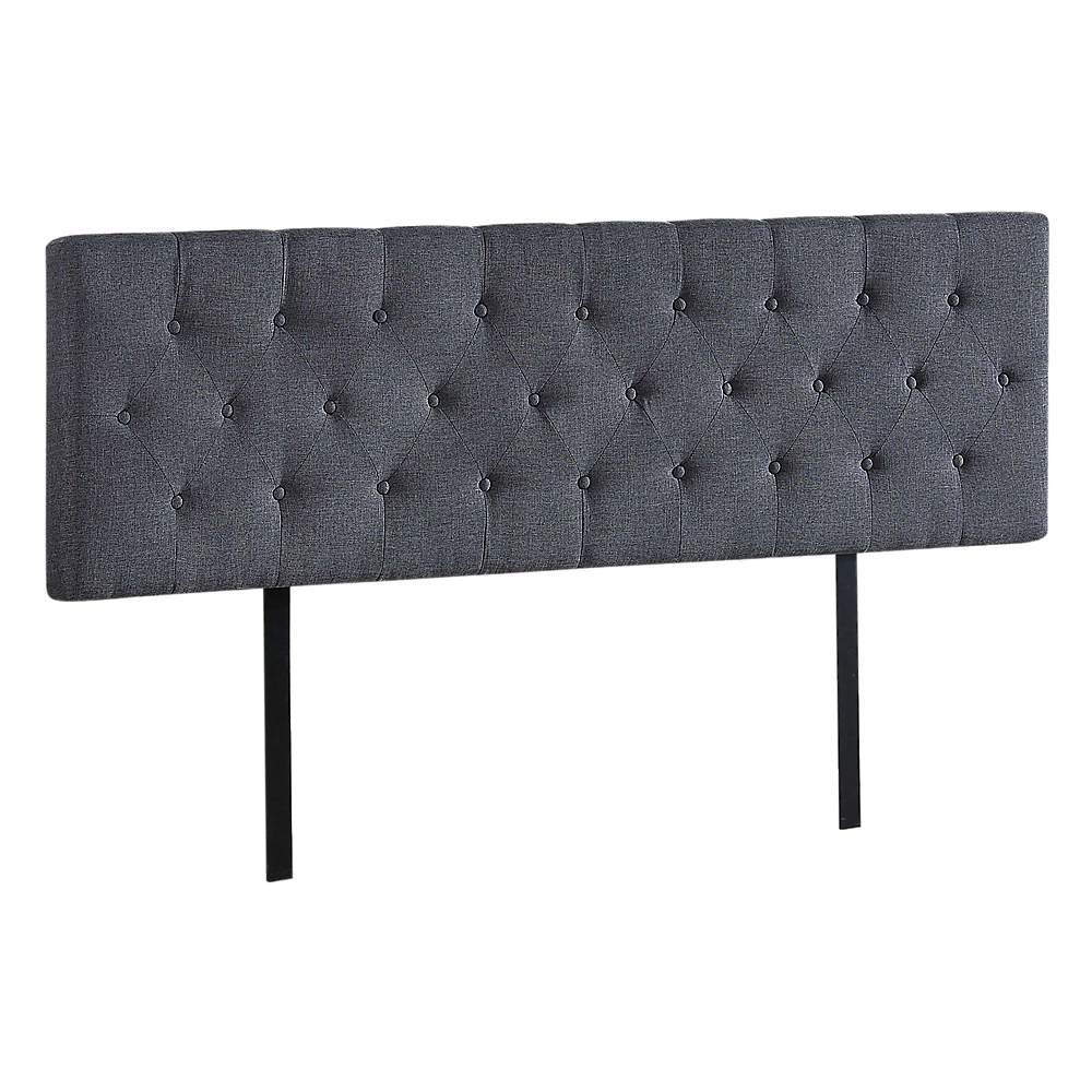 Out of Stock! Linen Fabric King Bed Deluxe Headboard Bedhead - Grey