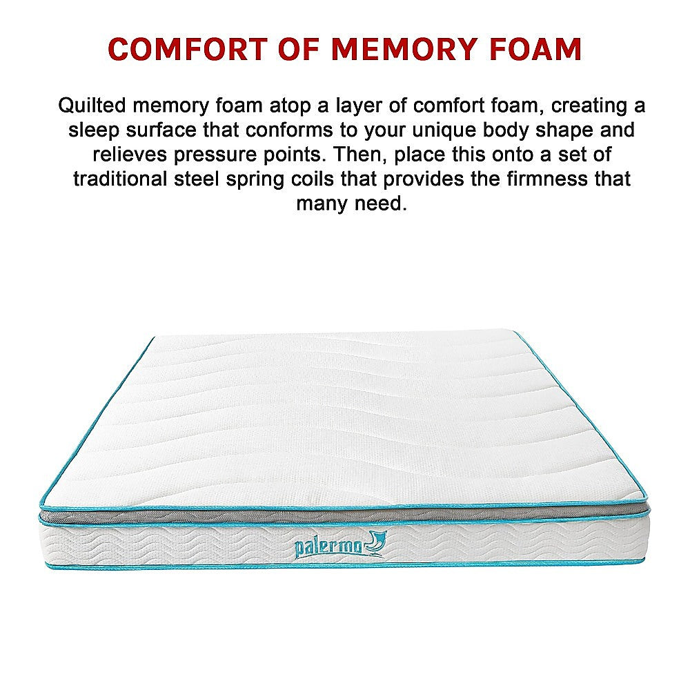 Out of Stock! King Size 20cm Thick Palermo Memory Foam and Innerspring Hybrid Mattress