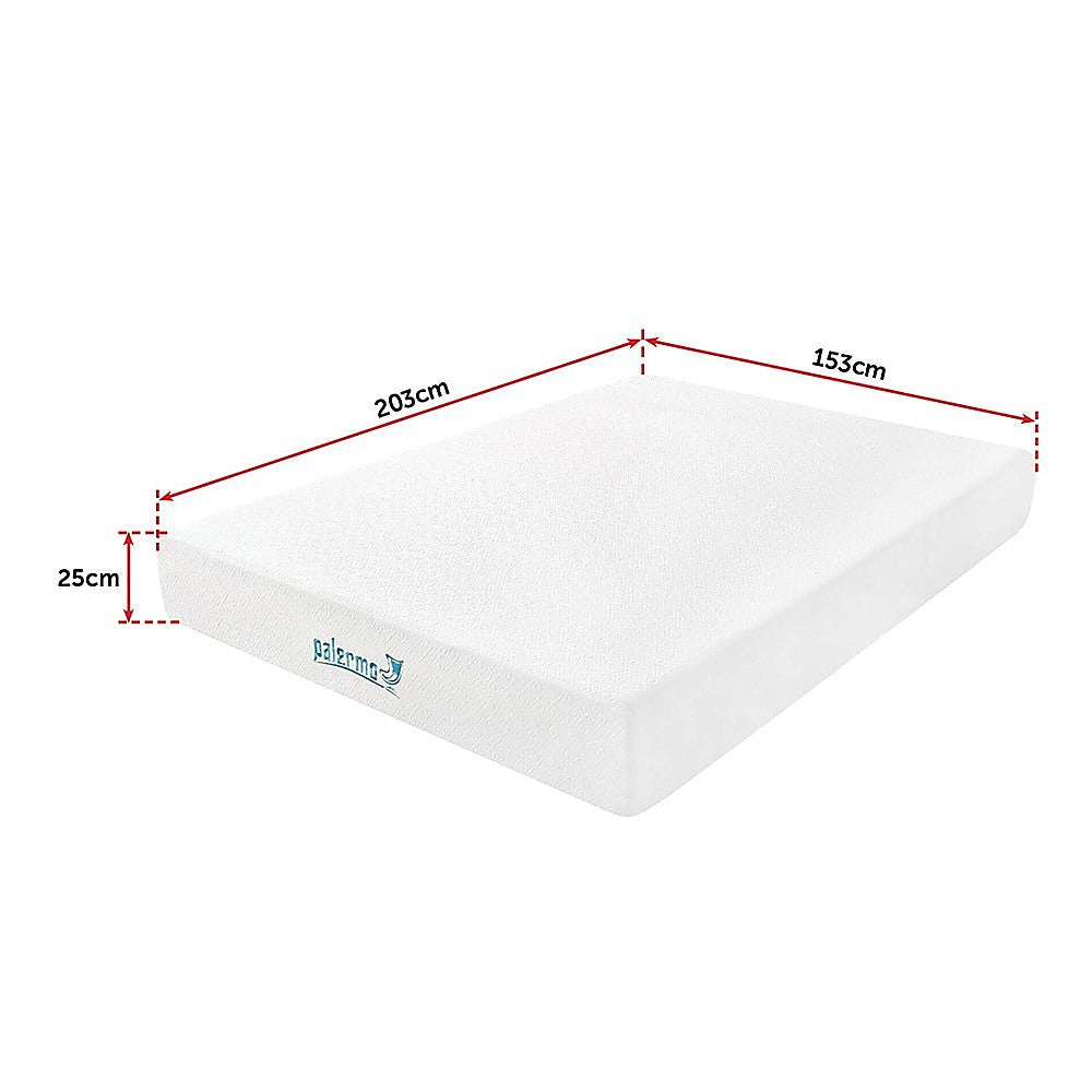 Out of Stock! Queen Size 25cm Thick Dual-Layered - CertiPUR-US Certified Palermo Gel Memory Foam Mattress