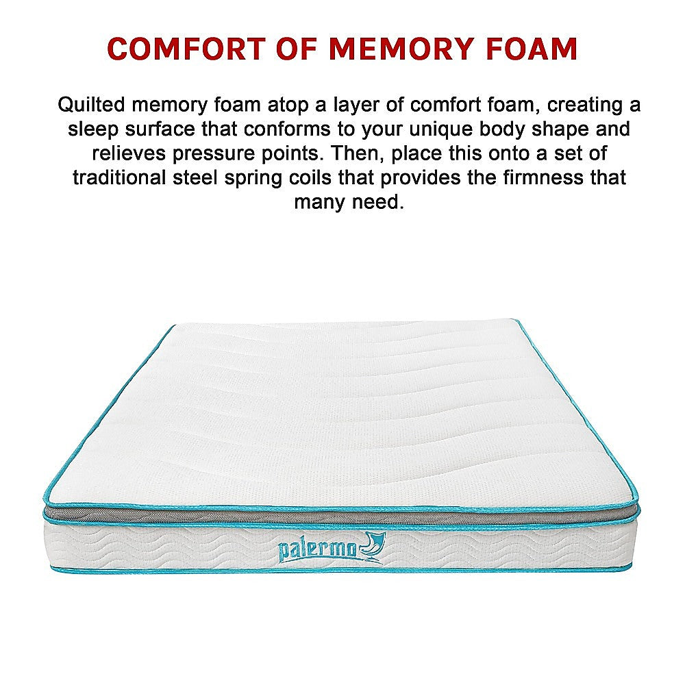 Out of stock! Queen Size 20cm Thick Palermo Memory Foam and Innerspring Hybrid Mattress