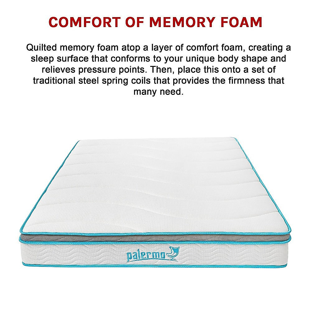 Out of Stock! Double Size 20cm Thick Palermo Memory Foam and Innerspring Hybrid Mattress