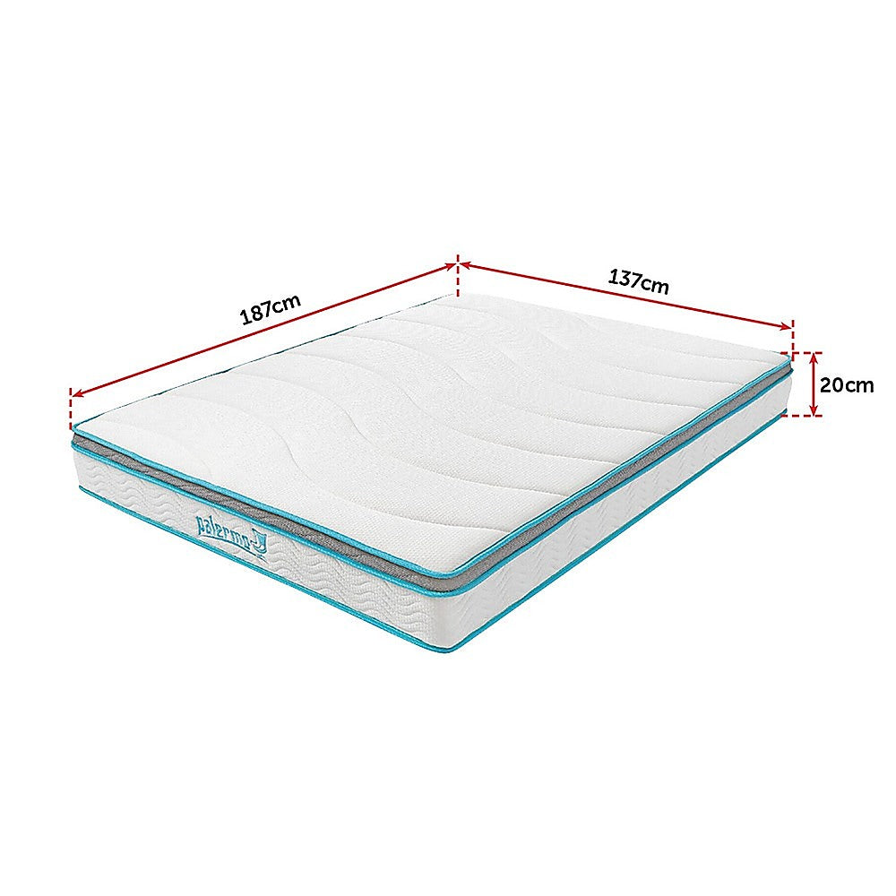Out of Stock! Double Size 20cm Thick Palermo Memory Foam and Innerspring Hybrid Mattress