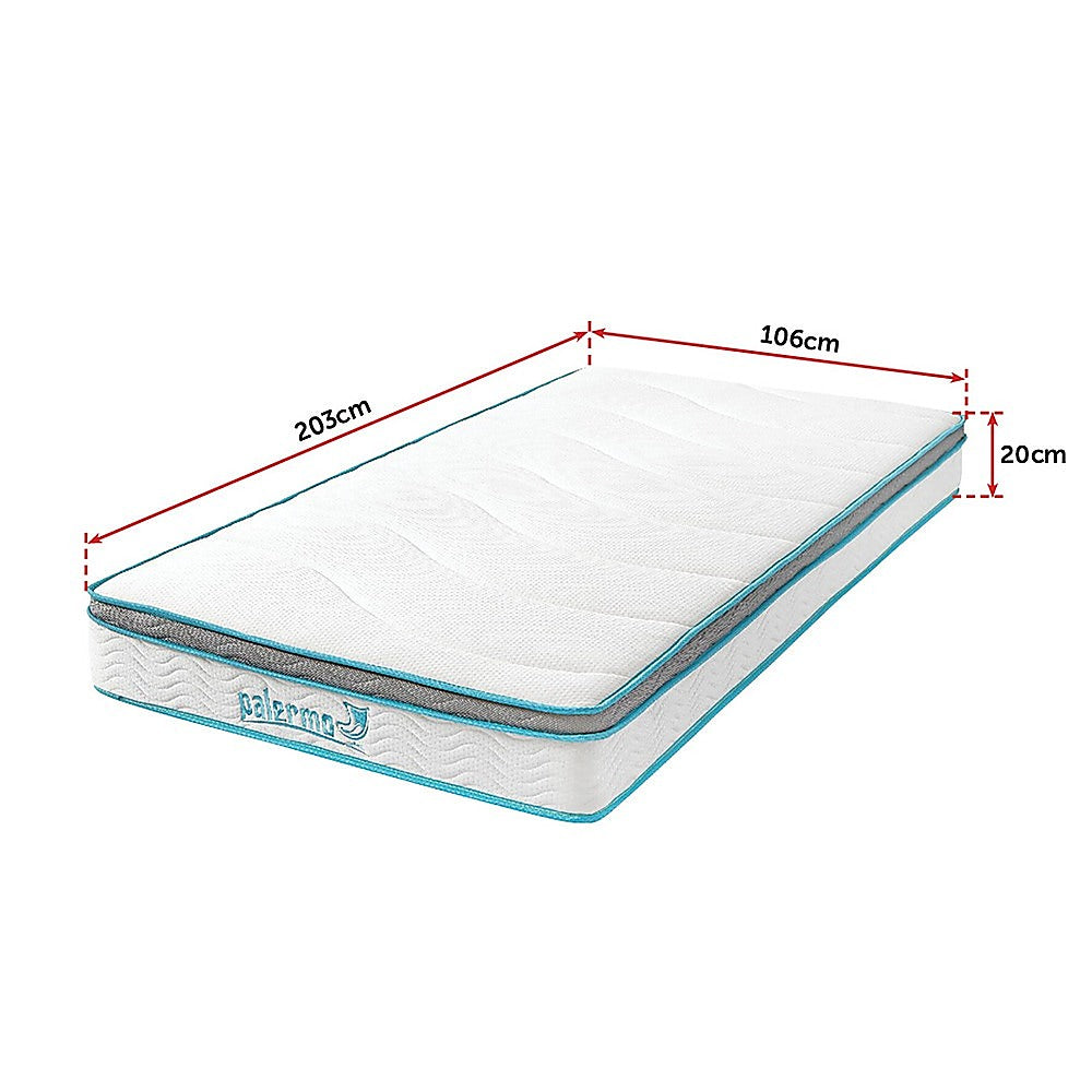 Out of Stock! King Single Size 20cm thick Palermo Memory Foam and Innerspring Hybrid Mattress