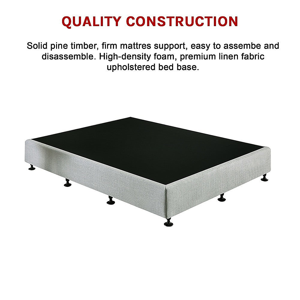 Out of Stock! Queen Size Bed Base - Light Grey