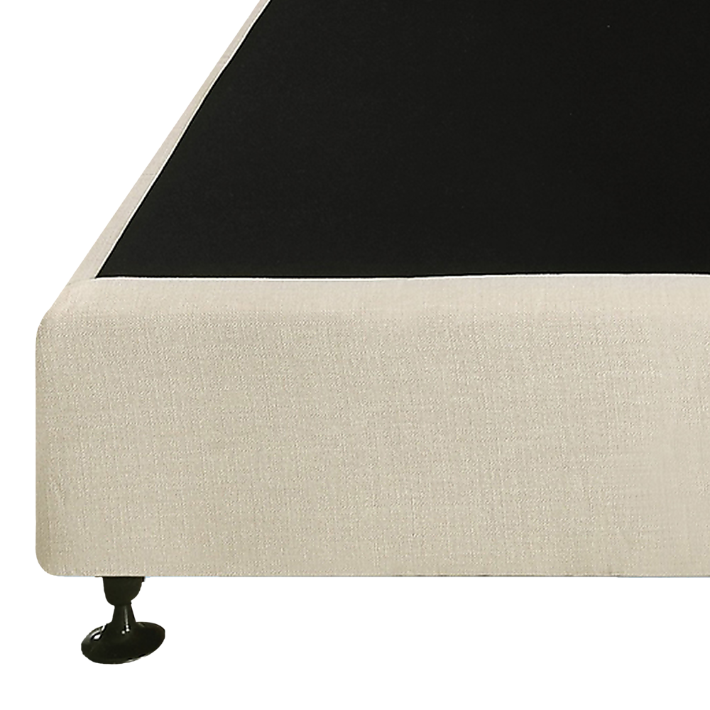 Out of Stock! Queen Size Bed Base Linen Fabric - Natural Sand