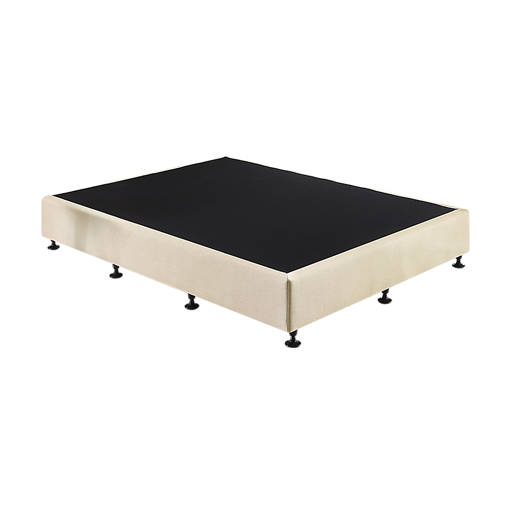 Out of Stock! Queen Size Bed Base Linen Fabric - Natural Sand