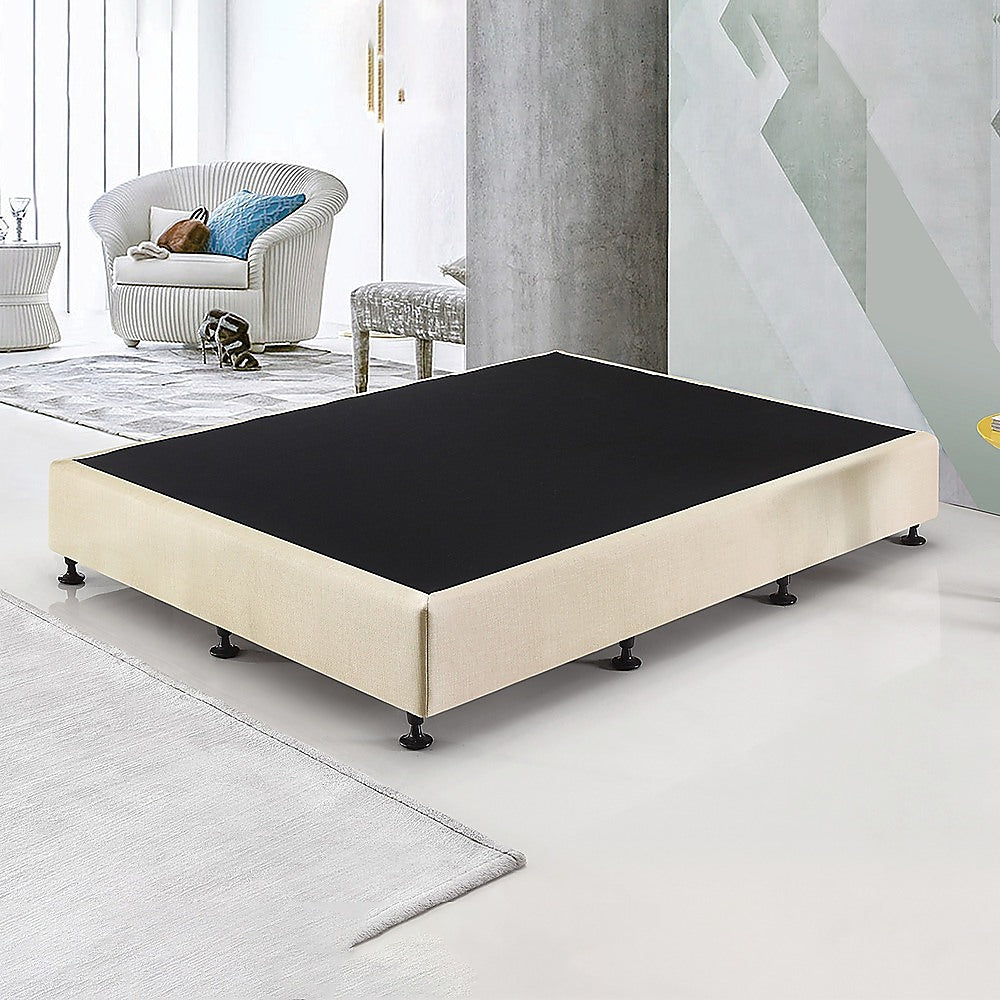 Out of Stock! King Single Size Bed Base Sand Linen Fabric