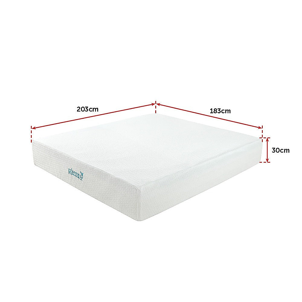 Out of Stock! Palermo King Size 30cm Thick Memory Foam Green Tea Infused Mattress CertiPUR Approved