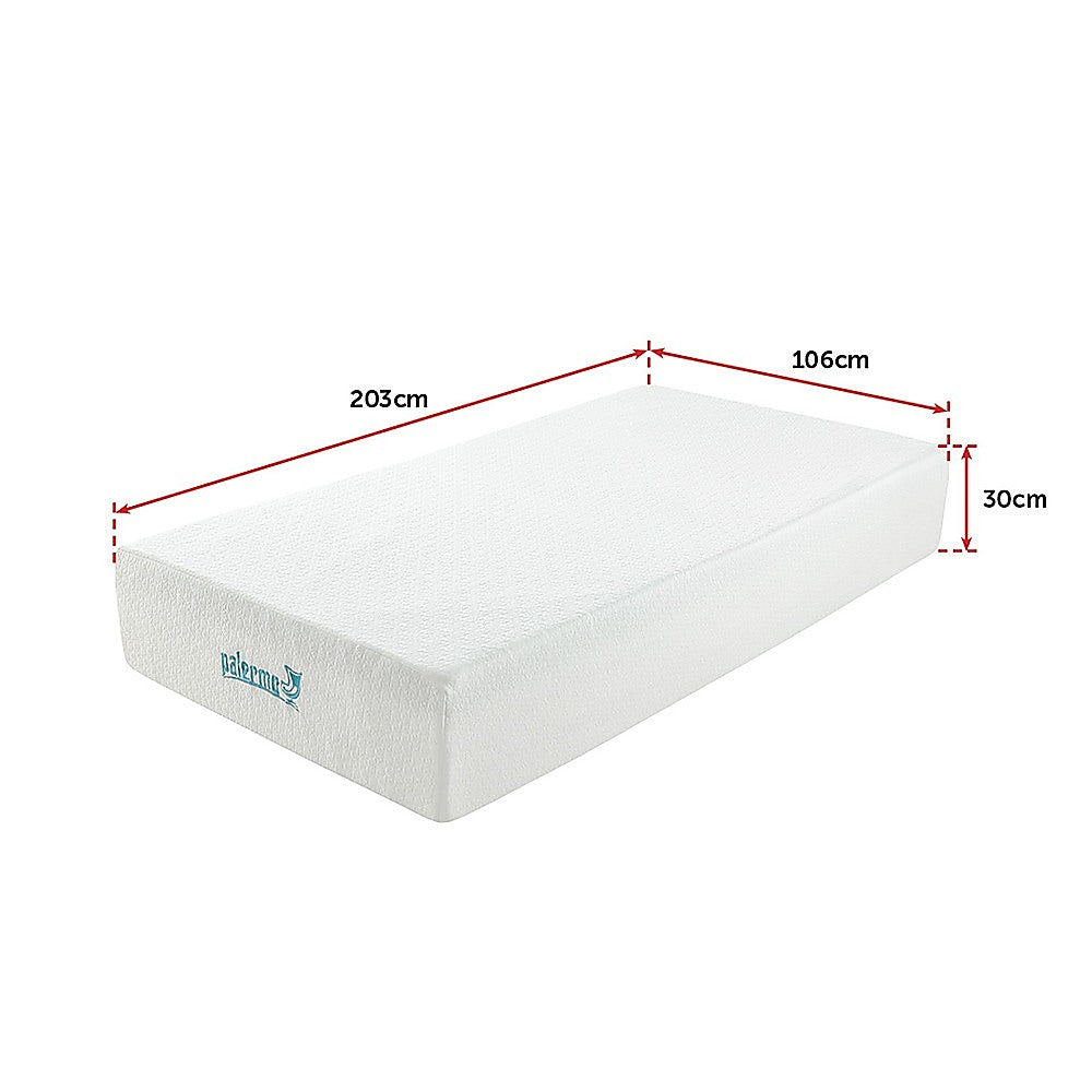 Out of stock! King Single Size 30cm Thick Palermo Memory Foam Green Tea Infused Mattress CertiPUR Approved