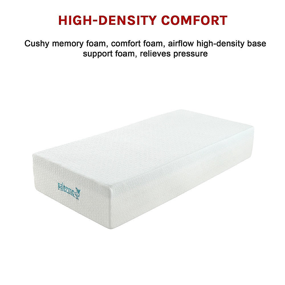 Out of Stock, sorry! Single Size 30cm Thick Palermo Memory Foam Green Tea Infused Mattress CertiPUR Approved