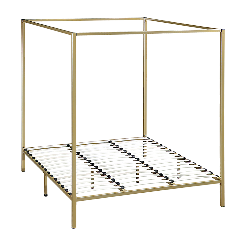 Out of Stock! King Size Bed Frame Four Poster - Gold