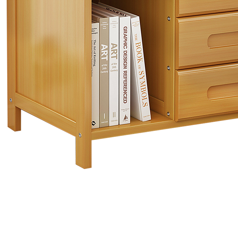 Bamboo Bedside Table with extra Storage