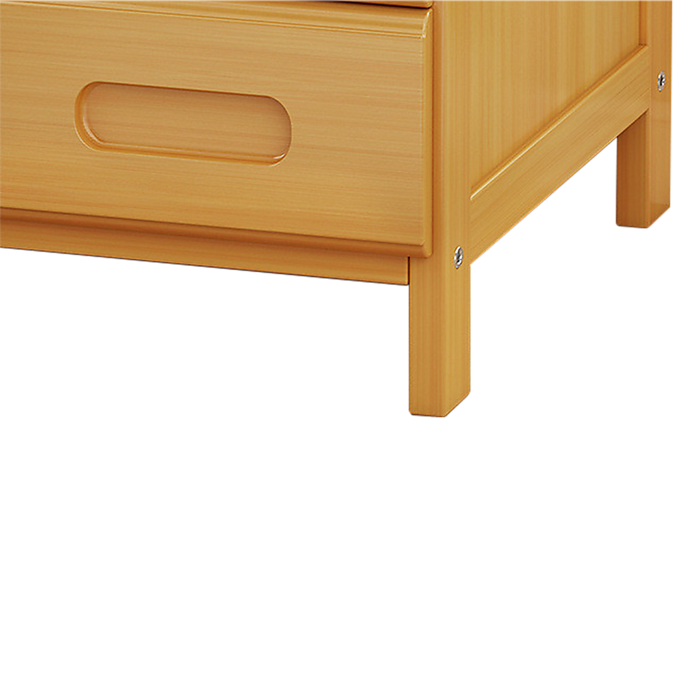 Bamboo Bedside Table with extra Storage